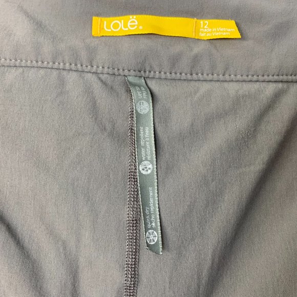 LOLE Cassyope Activewear Golf Skort Taupe Gray Sz 12 - Picture 13 of 16